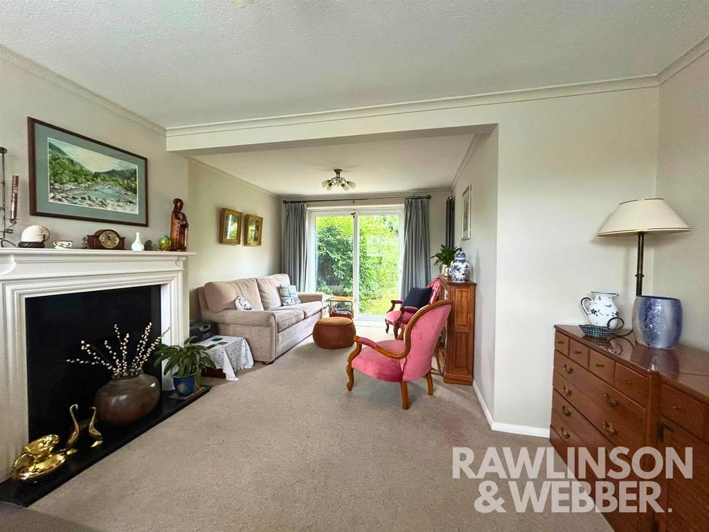 Living room, fireplace
