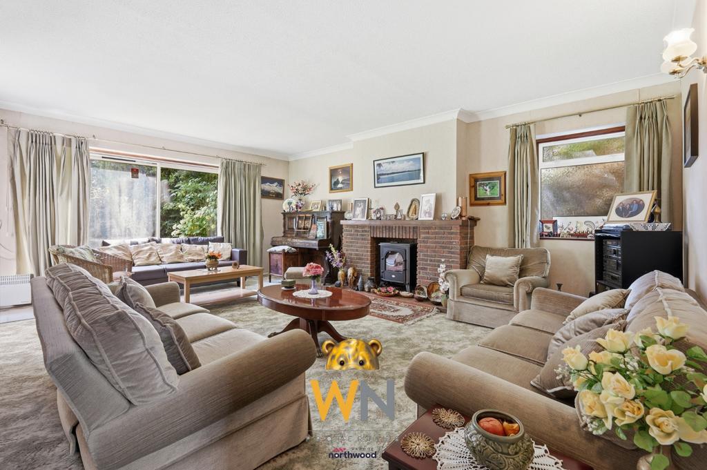 Living room, fireplace