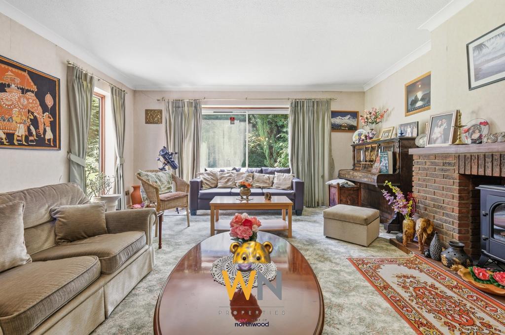 Living room, fireplace