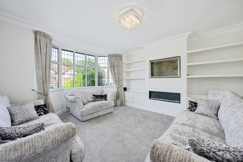 Living room, fireplace