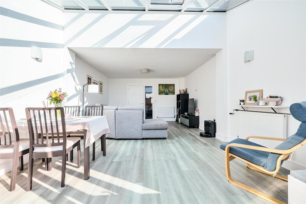 Open-plan living area, open plan living