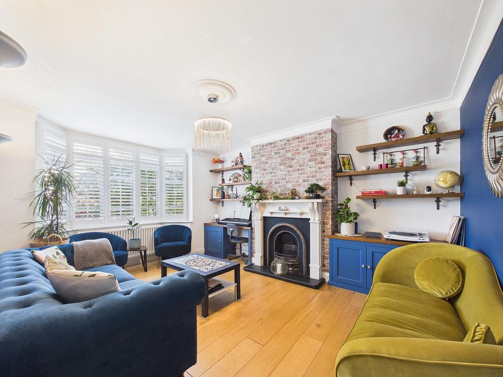 Living room, fireplace