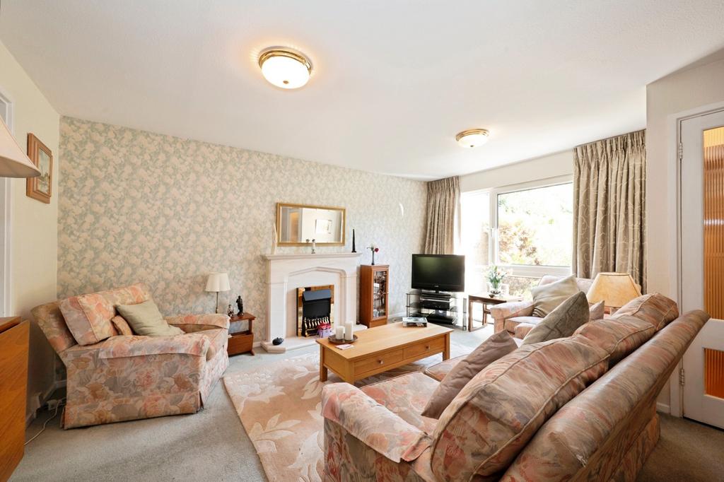 Living room, fireplace