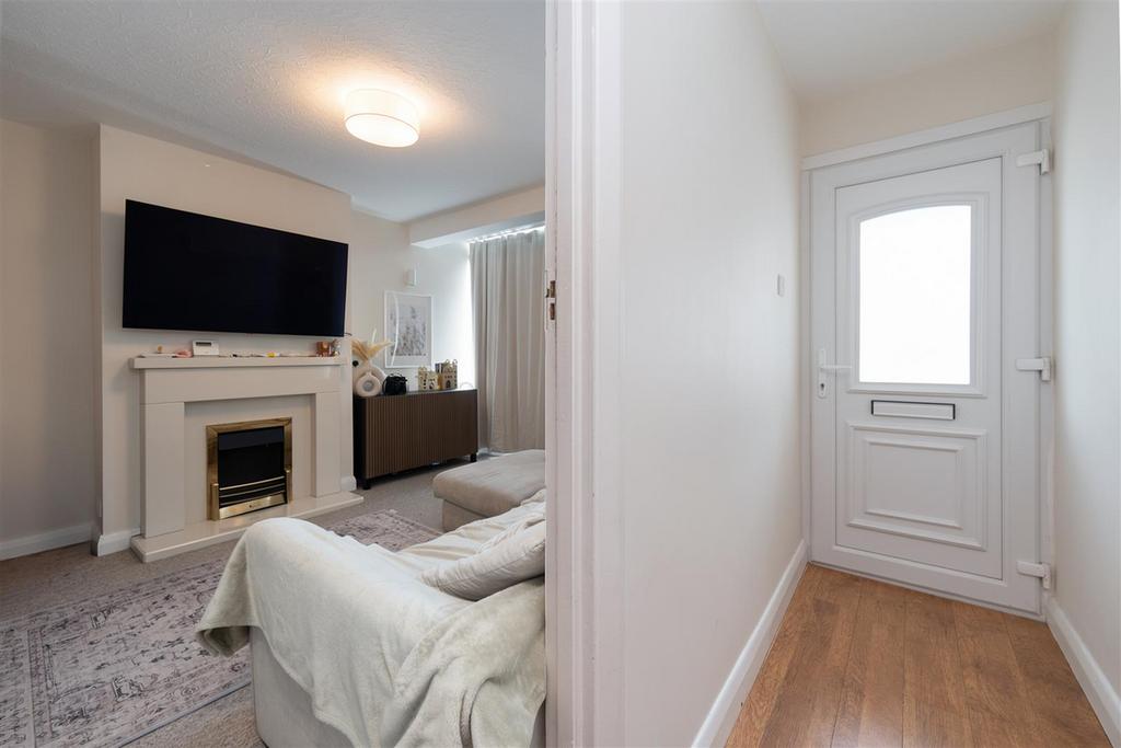 Living room, fireplace