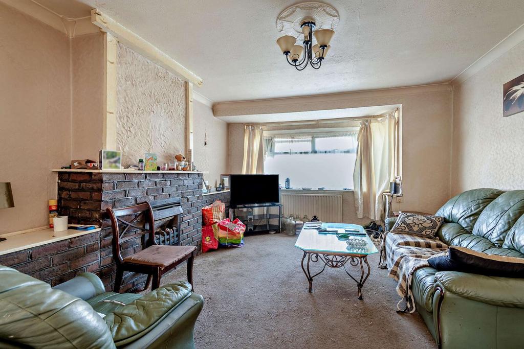 Living room, fireplace