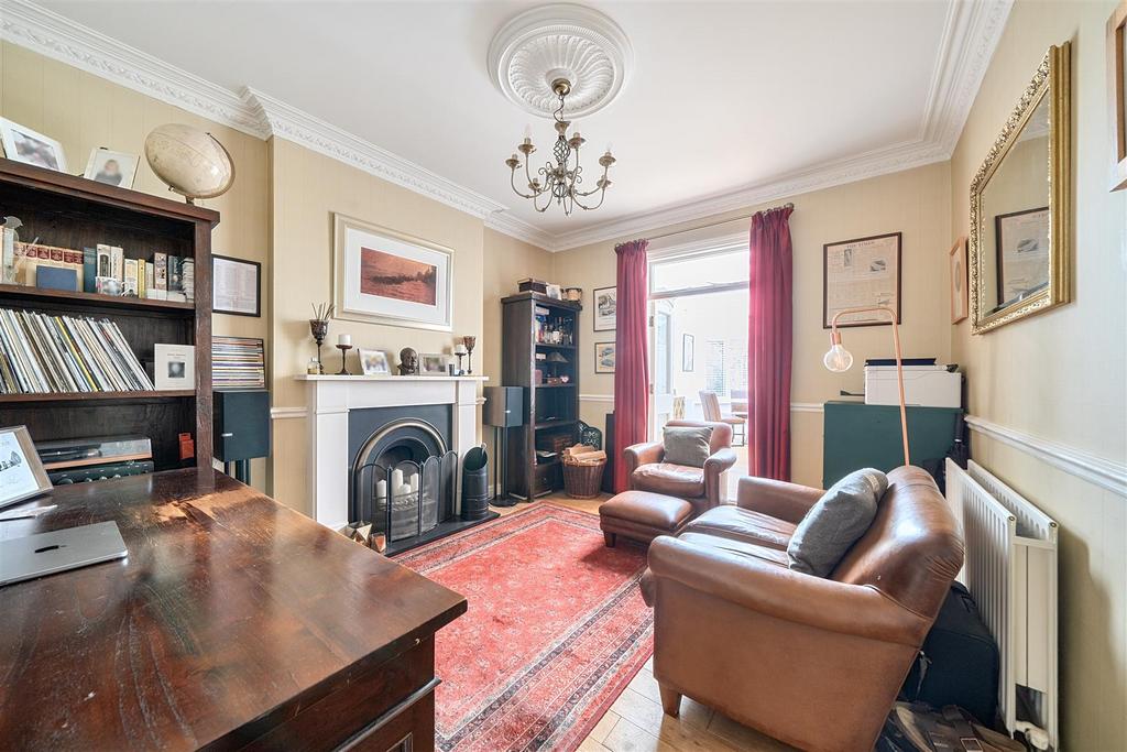Living room, fireplace