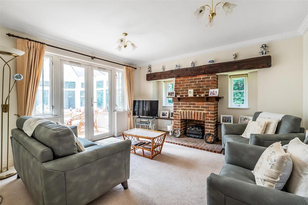 Living room, fireplace