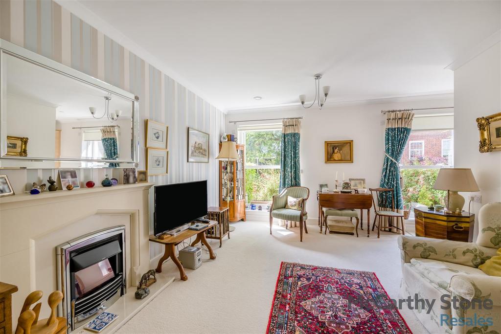 Living room, fireplace