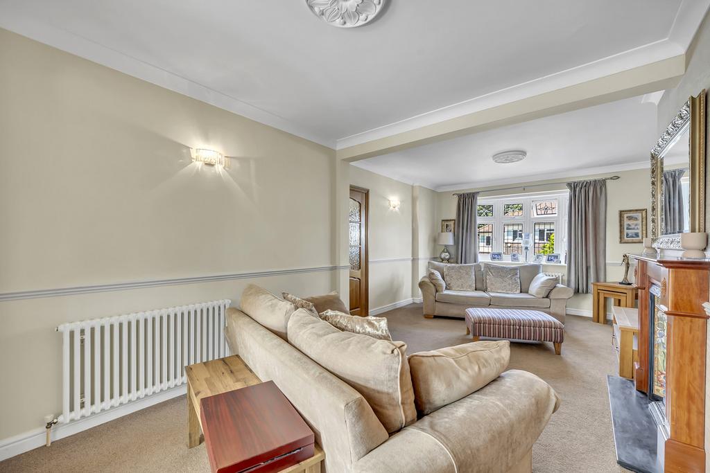 Living room, fireplace