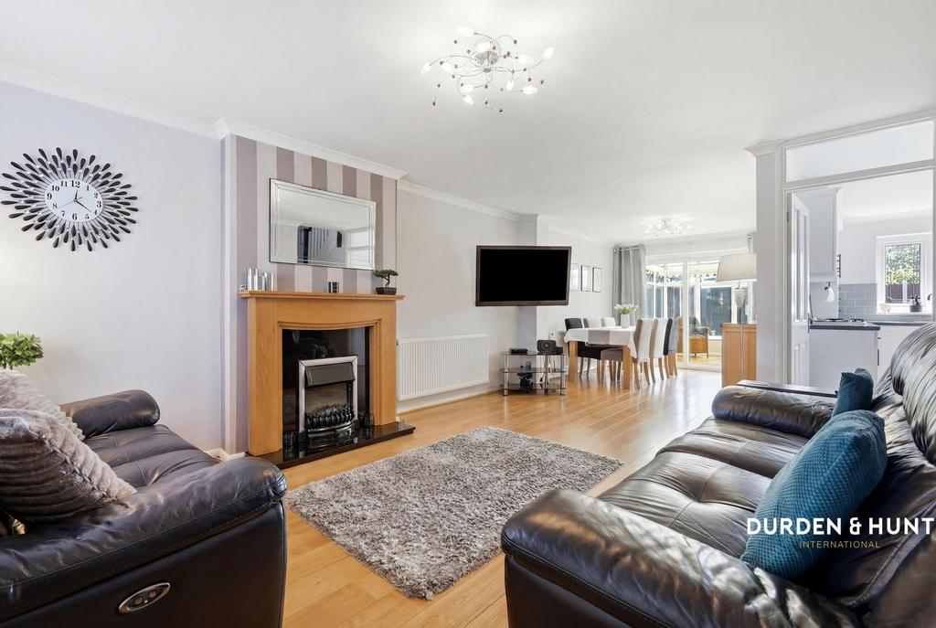 Open-plan living area, open plan living, fireplace