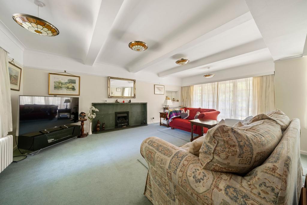 Living room, fireplace