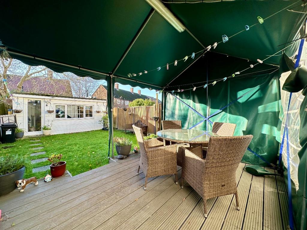Decking area, garden