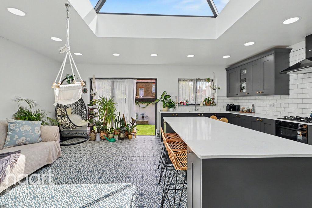 Open-plan living area, open plan living