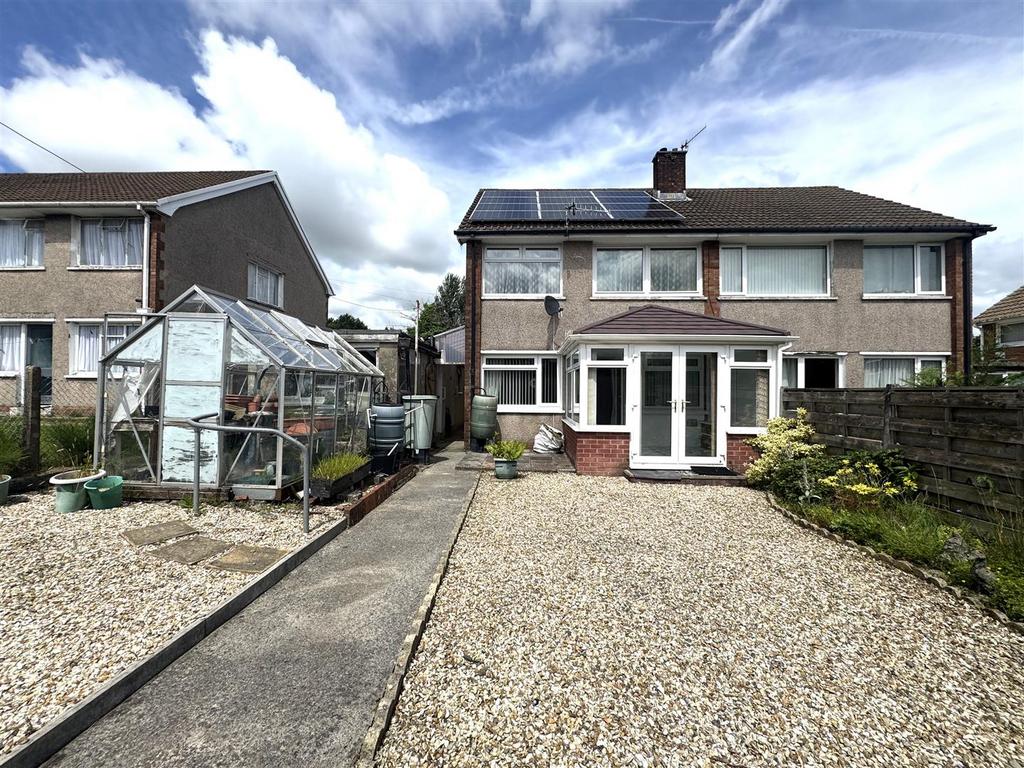 House exterior, solar panels