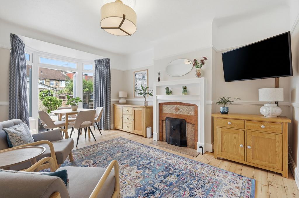 Living room, fireplace