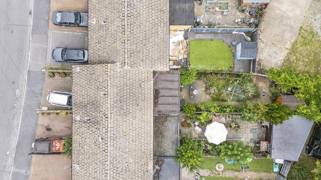 Aerial view, land
