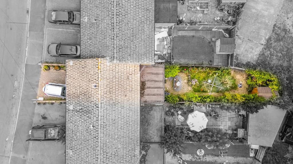 Aerial view, land
