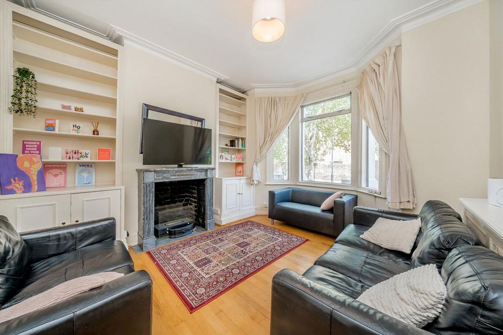 Living room, fireplace