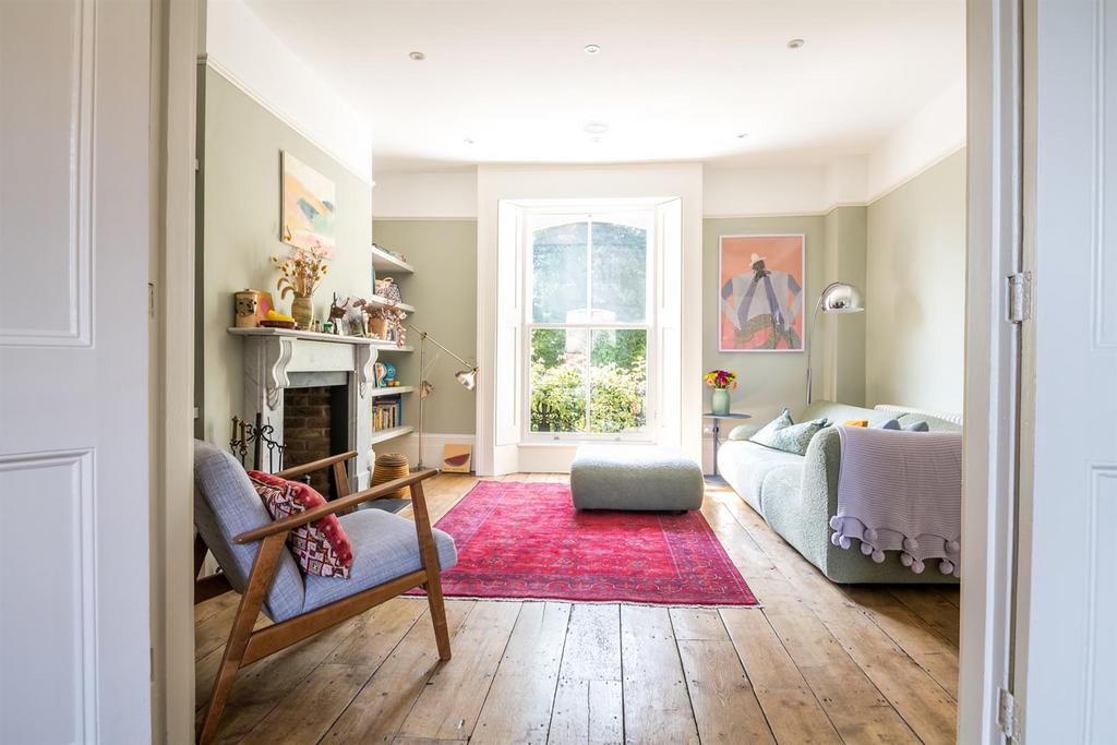 Living room, fireplace