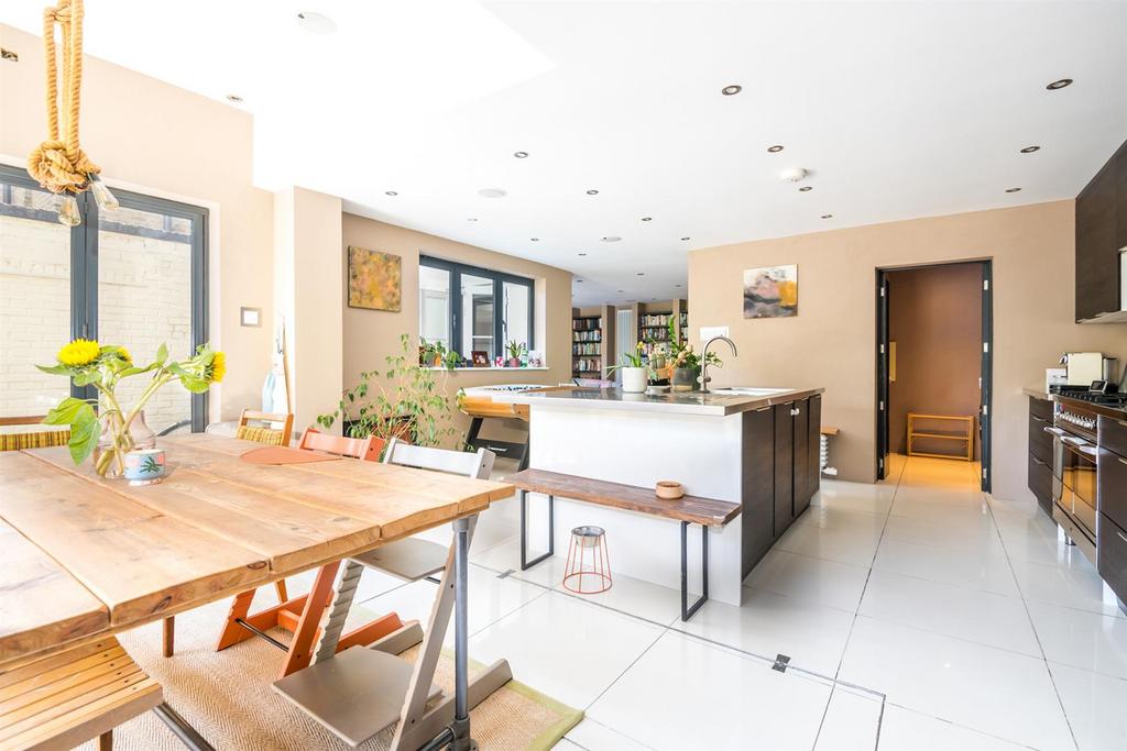 Open-plan living area, open plan living