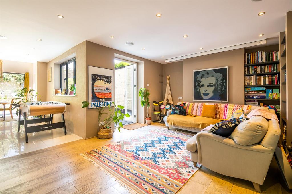 Open-plan living area, open plan living