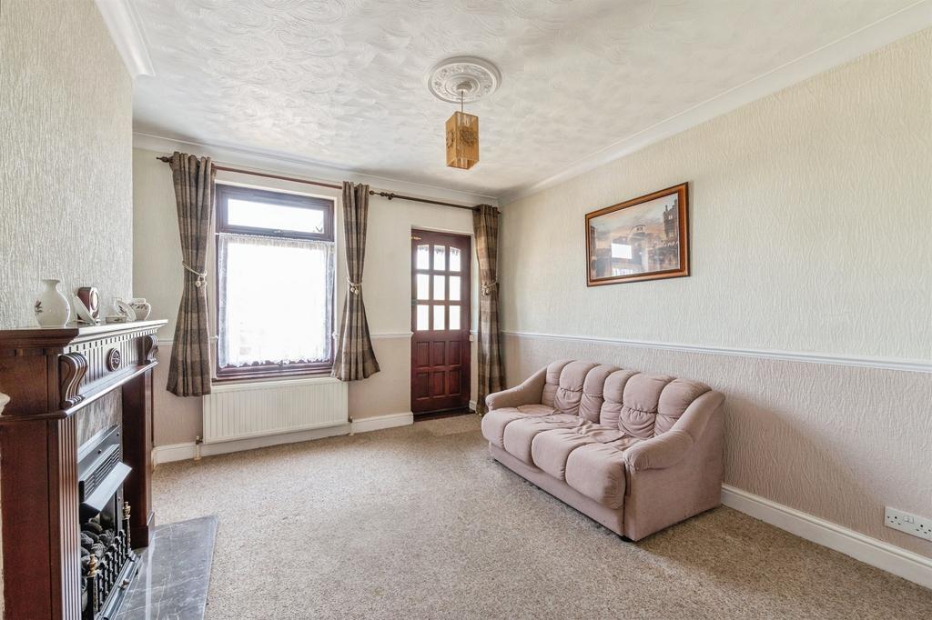 Living room, fireplace