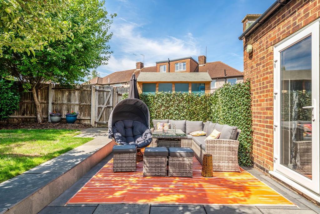Patio view, garden