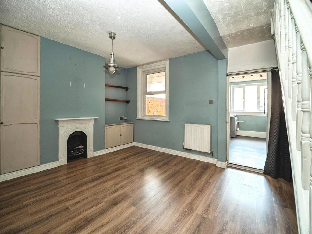 Living room, fireplace