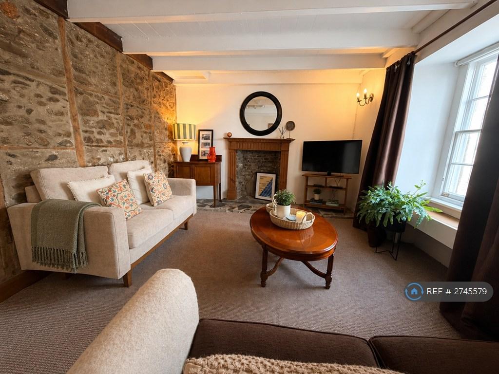 Living room, fireplace