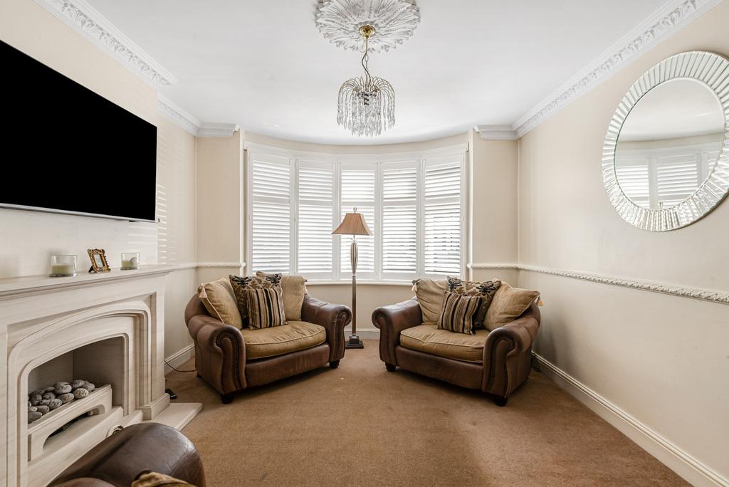 Living room, fireplace