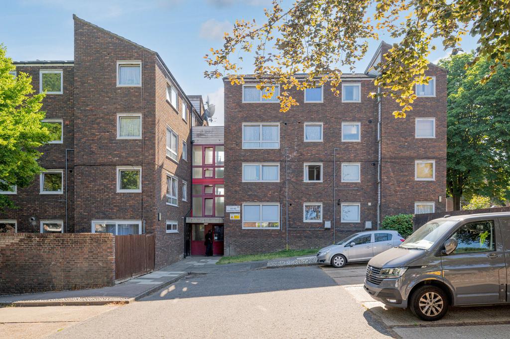 Apartment building facade, block of apartments