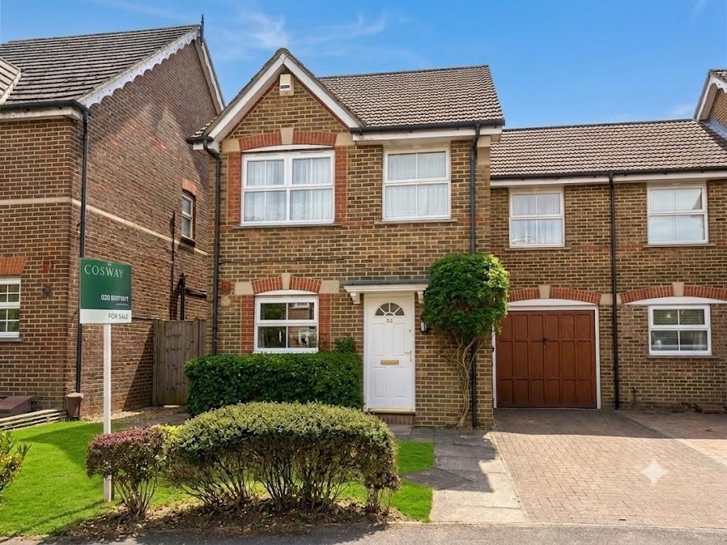 Semi-detached house exterior, driveway