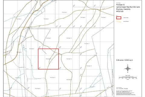 Land for sale, Plot 12 East Land at Upper Ras Bryn Oer Lane, Rhymney, Tredegar, Gwent, NP22 5JQ