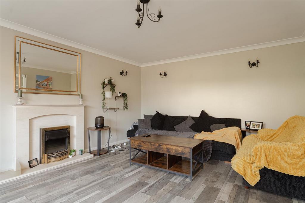 Living room, fireplace