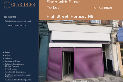 Retail property (high street) to rent, 16 High St London N8 7PB