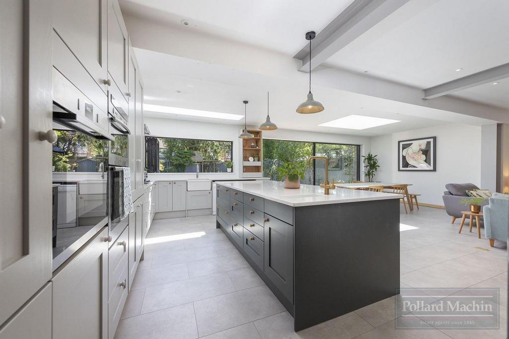 Open-plan living area, open plan living