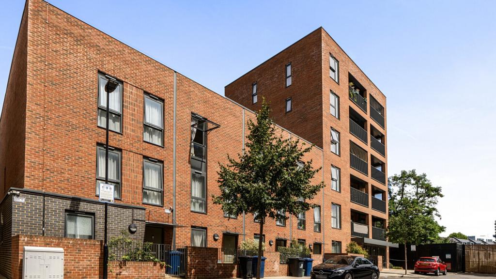 Apartment building facade, block of apartments