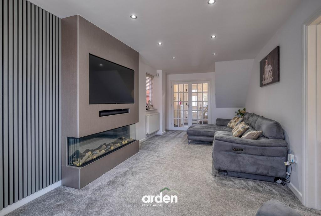 Living room, fireplace