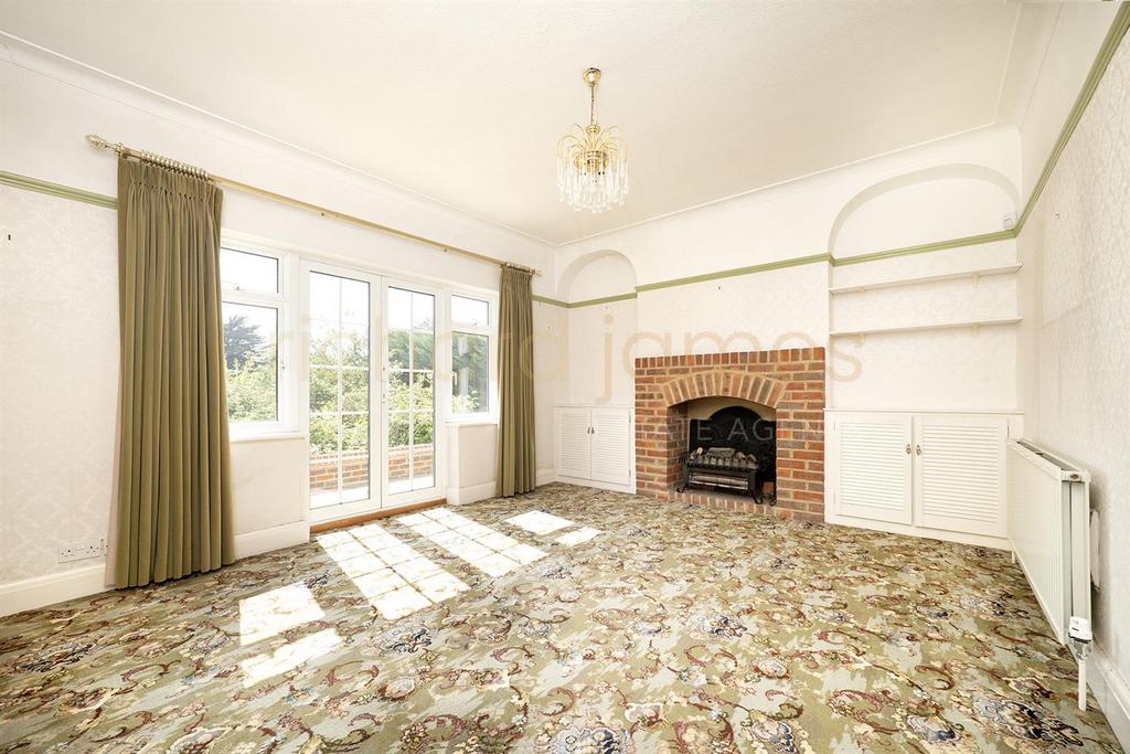 Living room, fireplace
