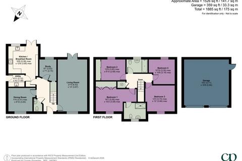 4 bedroom detached house for sale, Angelica Avenue, Stotfold, Hitchin, SG5