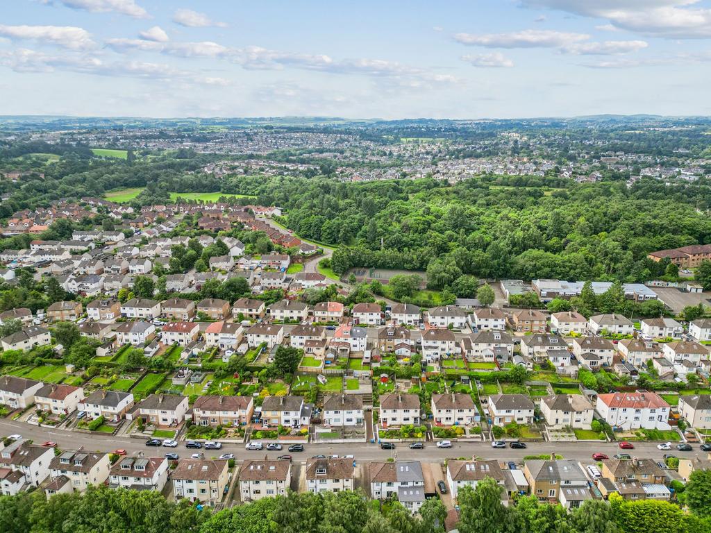Aerial view, land