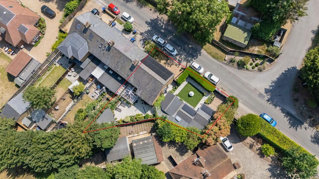 Aerial view, land