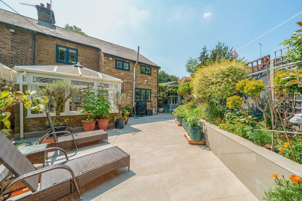 Patio view, garden
