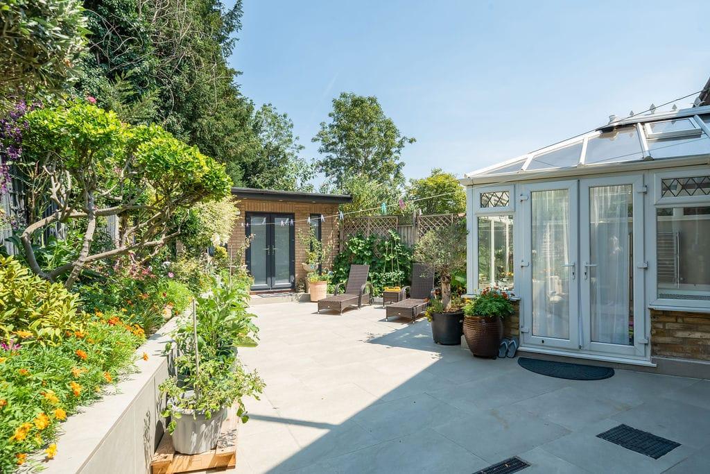 Patio view, garden
