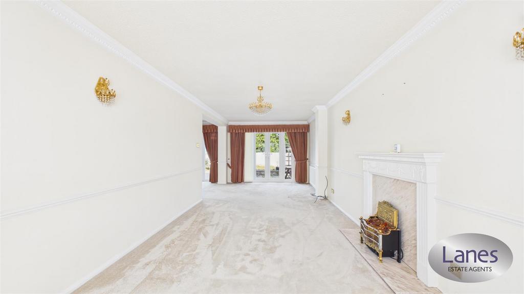 Reception room, fireplace