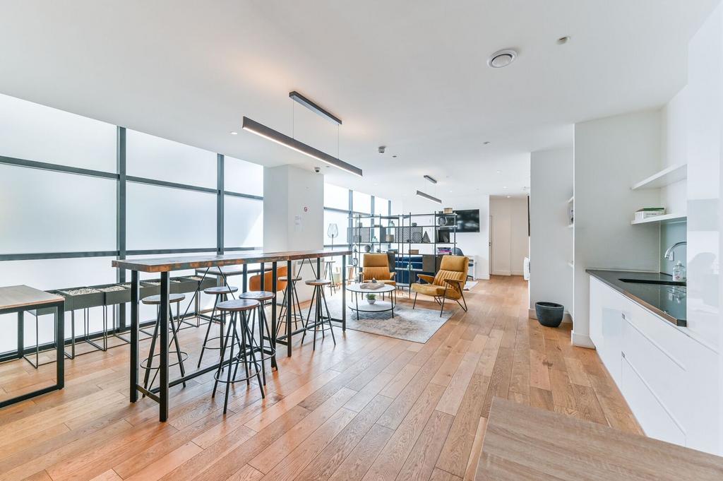 Open-plan living area, open plan living