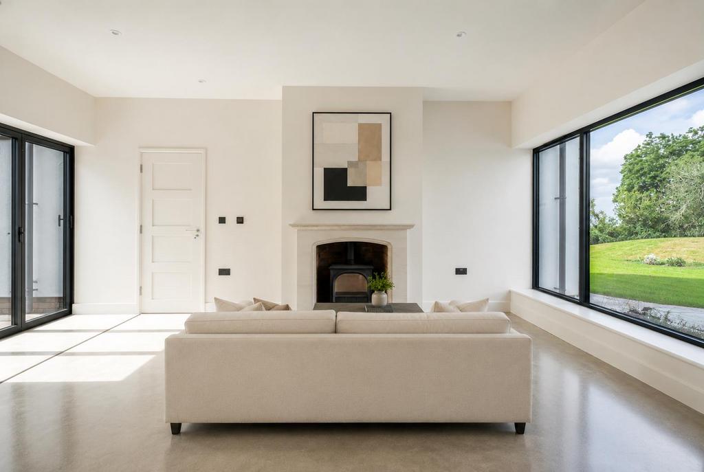 Living room, fireplace
