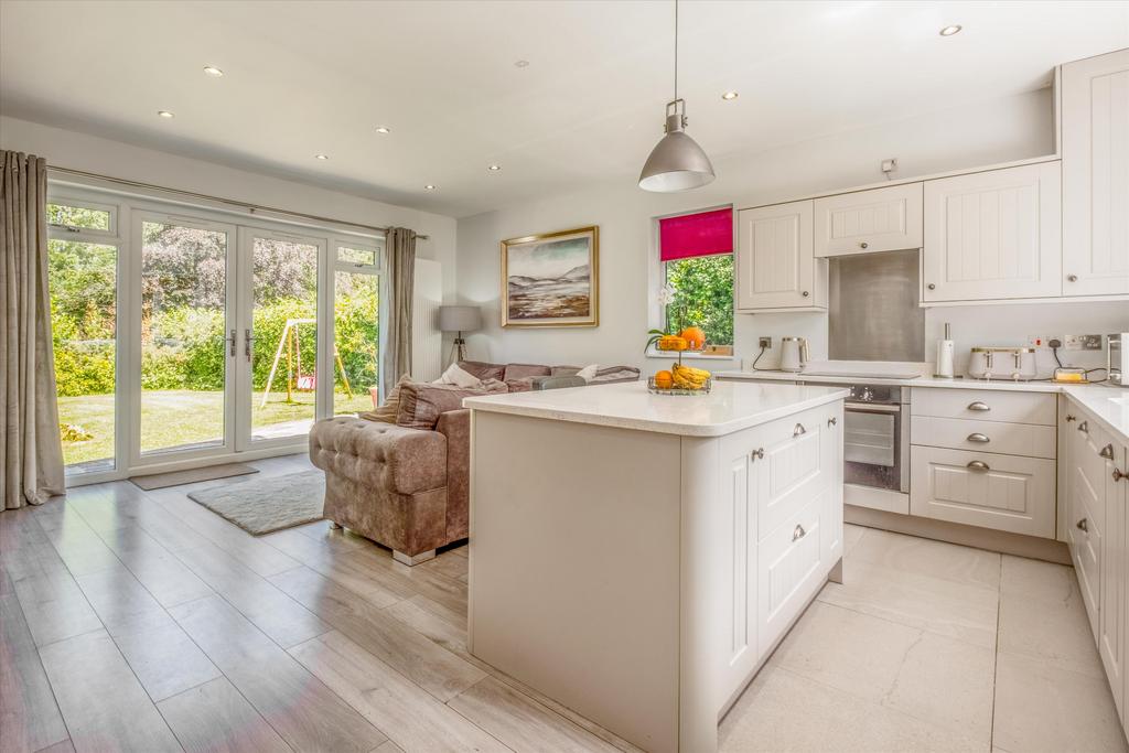 Open-plan living area, open plan living