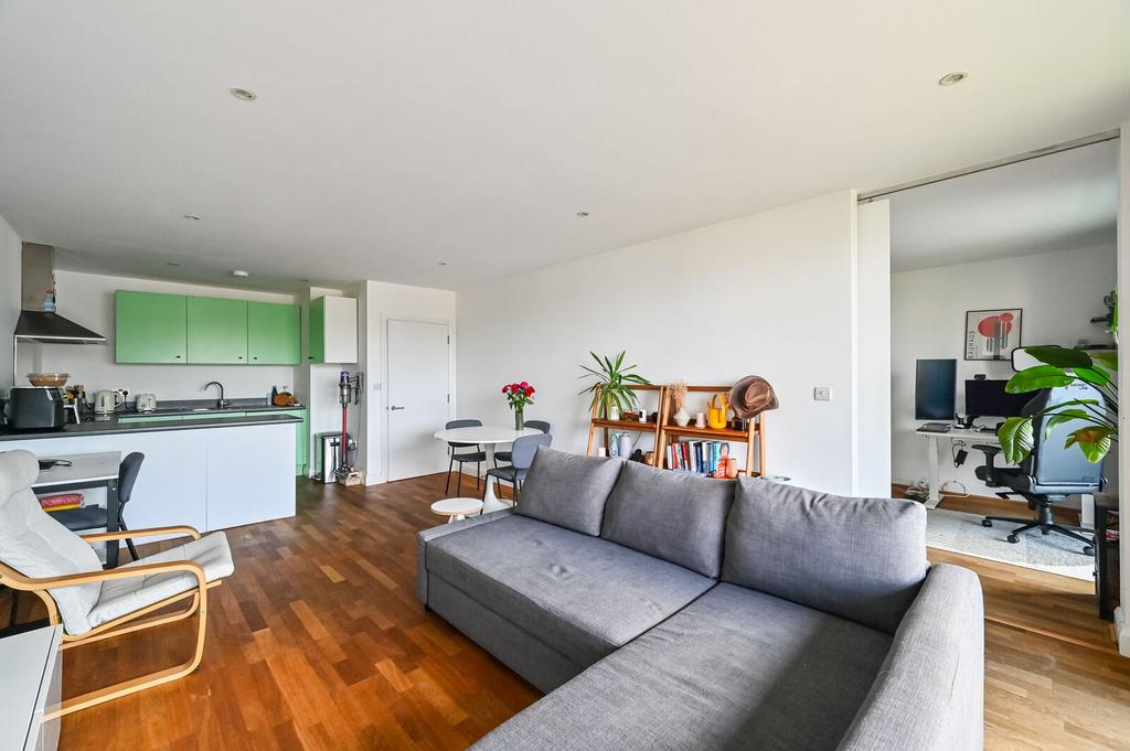 Open-plan living area, open plan living