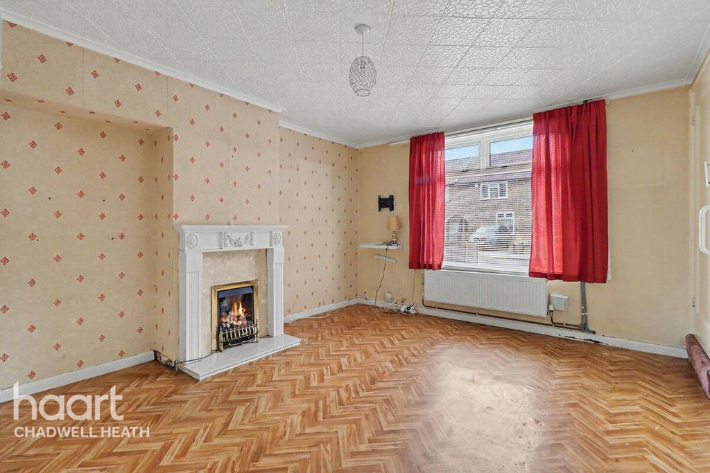 Living room, fireplace